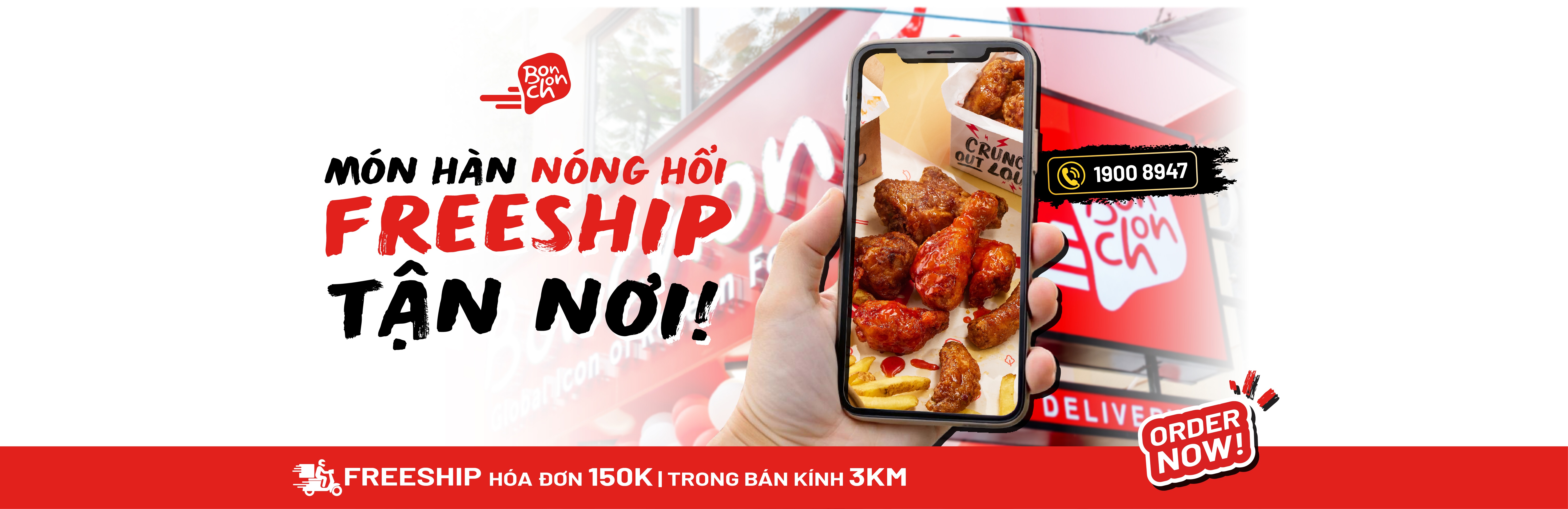 Miễn phí giao tận nơi Bonchon