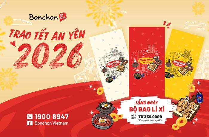 Bộ bao lì xì Bonchon